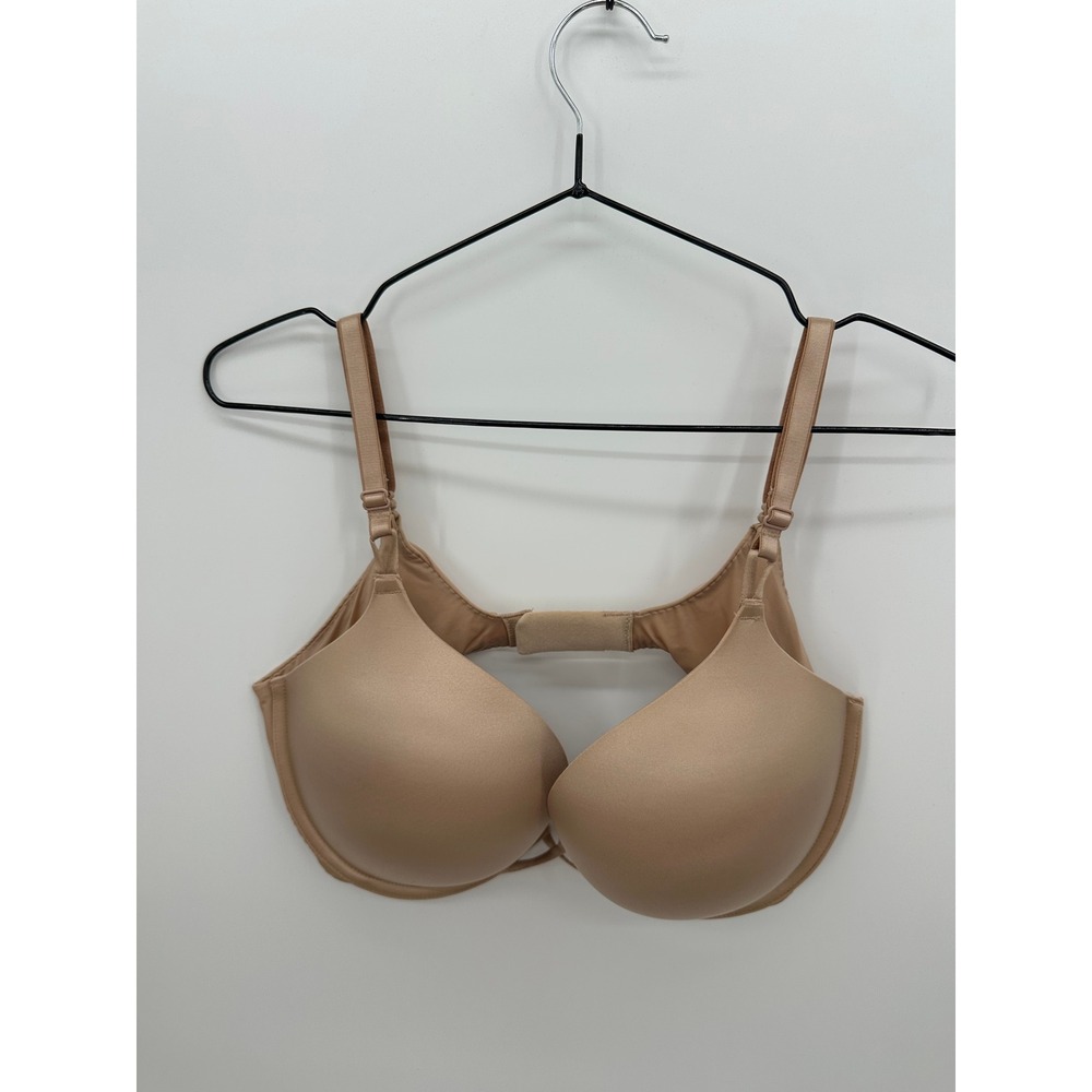 Victoria's Secret Bombshell Plunge Push-Up Bra Beige 36D Maximum Lift